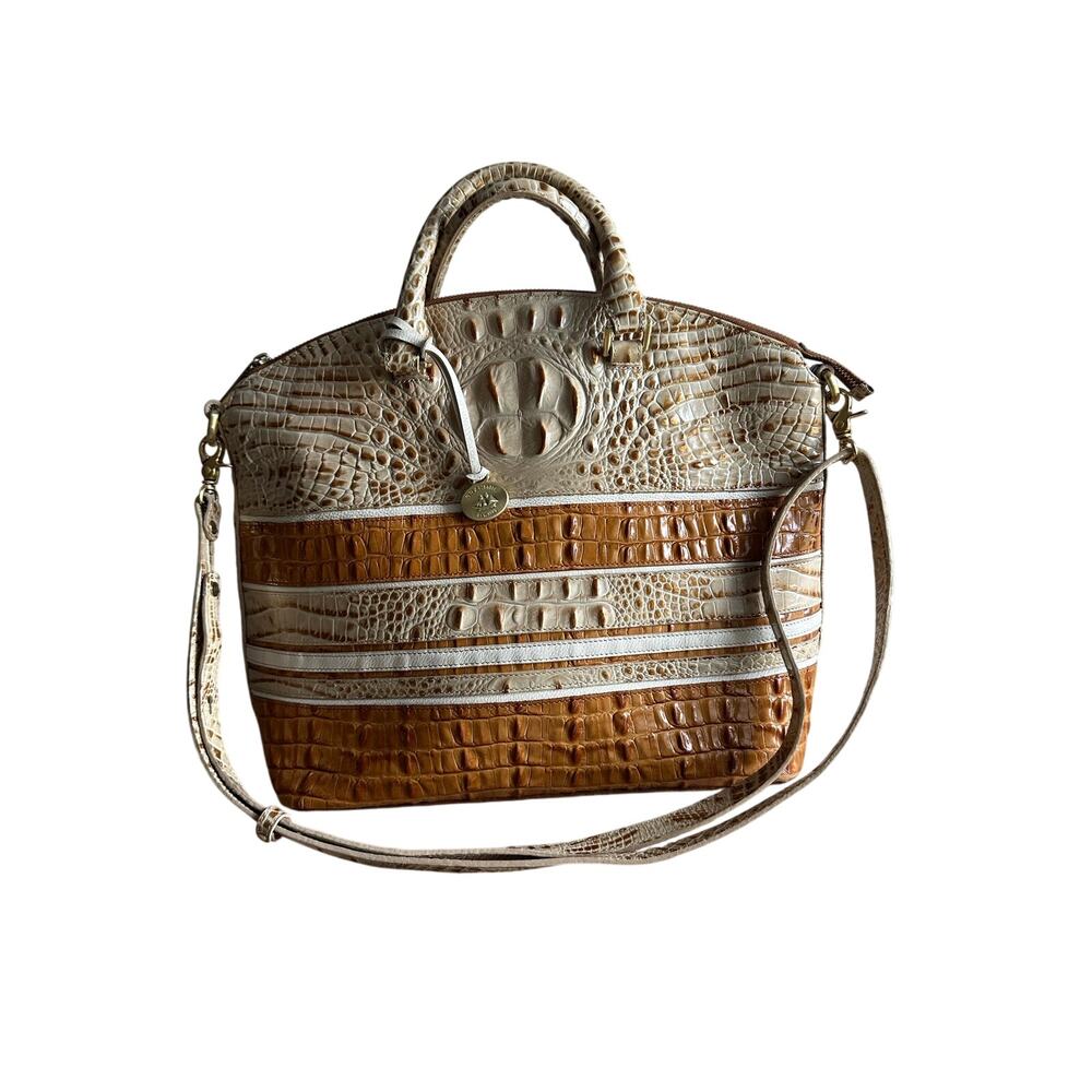Brahmin Arno Vineyard Muslin Tri Textured Embossed Handbag